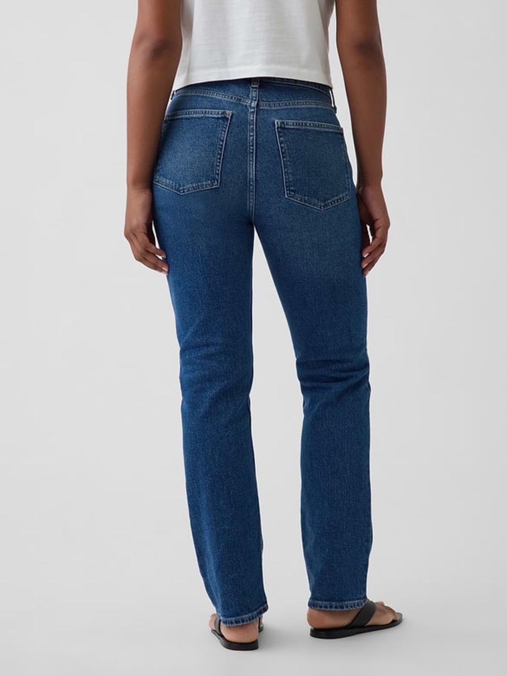 GAP Women's Straight Leg Jeans in Deep Blue